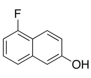 5-Fluoro-2-naphthalenol (CAS 741693-88-9) - chemical structure image