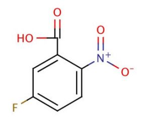 5-Fluoro-2-nitrobenzoic acid (CAS 320-98-9) - chemical structure image