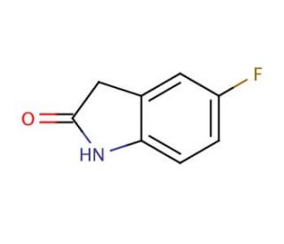 5-Fluoro-2-oxindole (CAS 56341-41-4) - chemical structure image