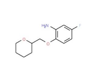 5-Fluoro-2-(tetrahydro-2H-pyran-2-ylmethoxy)-phenylamine - chemical structure image