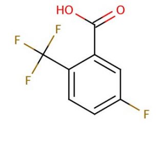 5-Fluoro-2-(trifluoromethyl)benzoic acid (CAS 654-99-9) - chemical structure image