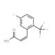 5-Fluoro-2-(trifluoromethyl)cinnamic acid - chemical structure image