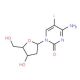 5-Fluoro-2′-deoxycytidine (CAS 10356-76-0) - chemical structure image