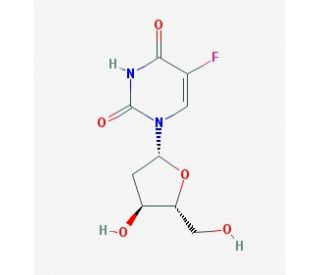 5-Fluoro-2&prime;-deoxyuridine (CAS 50-91-9) - chemical structure image