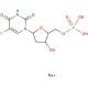 5-Fluoro-2′-deoxyuridine 5′-monophosphate sodium salt (CAS 103226-10-4) - chemical structure image