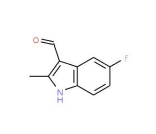 5-Fluoro-3-formyl-2-methyl-indole (CAS 815586-68-6) - chemical structure image