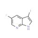 5-Fluoro-3-iodo-1H-pyrrolo[2,3-b]pyridine (CAS 900514-10-5) - chemical structure image