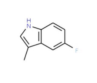 5-Fluoro-3-methylindole (CAS 392-13-2) - chemical structure image