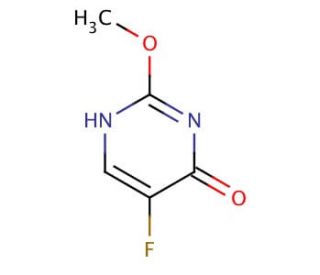 5-Fluoro-4-hydroxy-2-methoxypyrimidine (CAS 1480-96-2) - chemical structure image