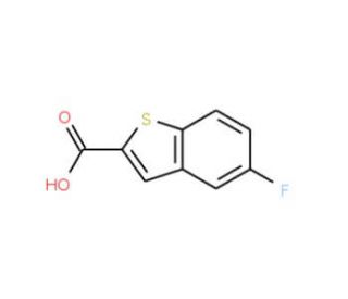 5-Fluorobenzo[b]thiophene-2-carboxylic acid (CAS 70060-13-8) - chemical structure image