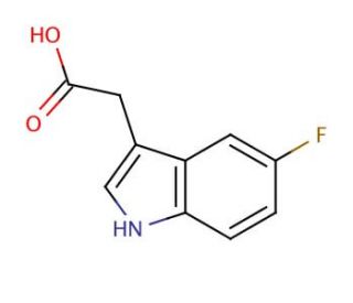5-Fluoroindole-3-acetic acid (CAS 443-73-2) - chemical structure image