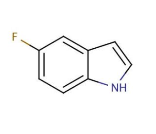 5-Fluoroindole (CAS 399-52-0) - chemical structure image