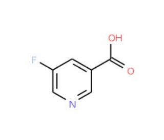 5-Fluoronicotinic acid (CAS 402-66-4) - chemical structure image