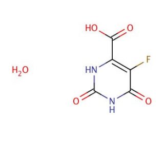 5-Fluoroorotic acid monohydrate (CAS 220141-70-8) - chemical structure image