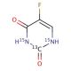 5-Fluorouracil-13C,15N2 (CAS 1189423-58-2) - chemical structure image