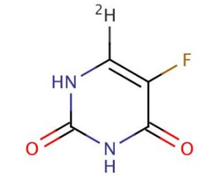 5-Fluorouracil-6-d1 (CAS 90344-84-6) - chemical structure image