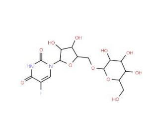 5-Fluorouridine-5&prime;-O-b-D-galactopyranoside (CAS 149965-92-4) - chemical structure image