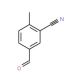 5-formyl-2-methylbenzonitrile (CAS 27613-36-1) - chemical structure image