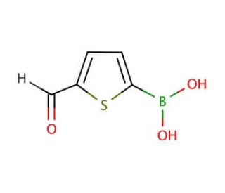 5-Formyl-2-thienylboronic acid (CAS 4347-33-5) - chemical structure image