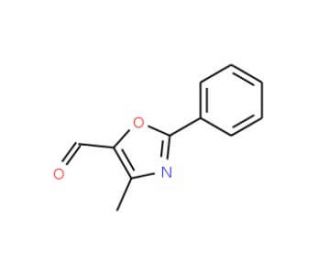 5-Formyl-4-methyl-2-phenyl-1,3-oxazole (CAS 953408-85-0) - chemical structure image