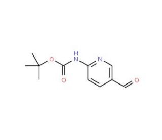(5-Formylpyridin-2-yl)carbamic acid tert butyl ester (CAS 199296-40-7) - chemical structure image