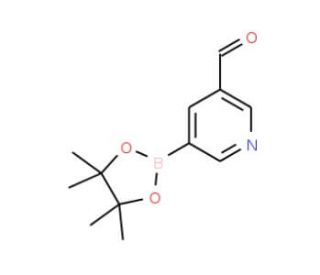 5-Formylpyridine-3-boronic acid pinacol ester (CAS 848093-29-8) - chemical structure image