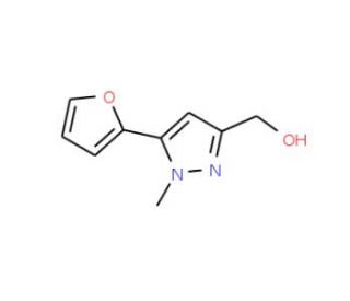 [5-(Fur-2-yl)-1-methyl-1H-pyrazol-3-yl]methanol (CAS 876728-41-5) - chemical structure image
