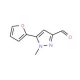 5-(Fur-2-yl)-1-methyl-1H-pyrazole-3-carboxaldehyde (CAS 876728-40-4) - chemical structure image