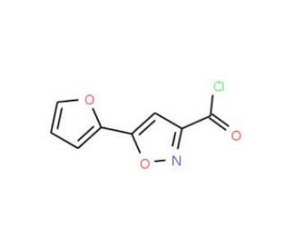 5-(Fur-2-yl)isoxazole-3-carbonyl chloride (CAS 88958-33-2) - chemical structure image
