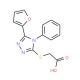(5-Furan-2-yl-4-phenyl-4H-[1,2,4]triazol-3-ylsulfanyl)-acetic acid - chemical structure image