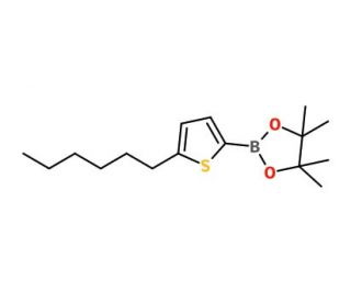 5-Hexyl-2-thiopheneboronic acid pinacol ester (CAS 917985-54-7) - chemical structure image