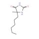 5-Hexyl-5-methyl-imidazolidine-2,4-dione - chemical structure image