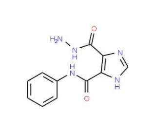 5-Hydrazinocarbonyl-3H-imidazole-4-carboxylic acid phenylamide (CAS 89562-40-3) - chemical structure image