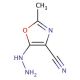 5-hydrazinyl-2-methyl-1,3-oxazole-4-carbonitrile - chemical structure image