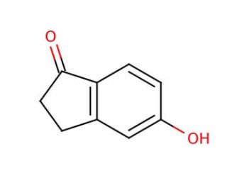 5-Hydroxy-1-indanone (CAS 3470-49-3) - chemical structure image