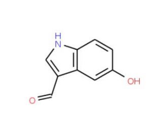5-Hydroxy-1H-indole-3-carbaldehyde (CAS 3414-19-5) - chemical structure image