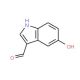 5-Hydroxy-1H-indole-3-carbaldehyde (CAS 3414-19-5) - chemical structure image
