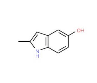 5-Hydroxy-2-methylindole (CAS 13314-85-7) - chemical structure image