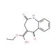 5-Hydroxy-2-oxo-2,3-dihydro-1H-[1]benzazephe-4-carboxylic Acid Ethyl Ester (CAS 108993-98-2) - chemical structure image