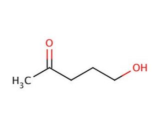 5-Hydroxy-2-pentanone (CAS 1071-73-4) - chemical structure image