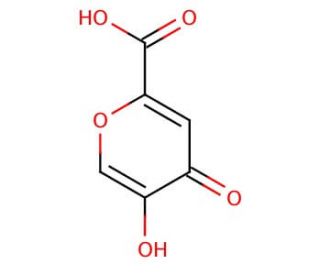 5-Hydroxy-4-oxo-4H-pyran-2-carboxylic acid (CAS 499-78-5) - chemical structure image