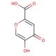 5-Hydroxy-4-oxo-4H-pyran-2-carboxylic acid (CAS 499-78-5) - chemical structure image