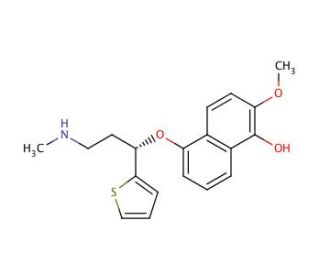 5-Hydroxy-6-methoxy Duloxetine Hydrochloride (CAS 741693-79-8) - chemical structure image