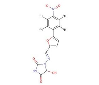 5-Hydroxy Dantrolene-d4 (CAS 1217225-15-4) - chemical structure image