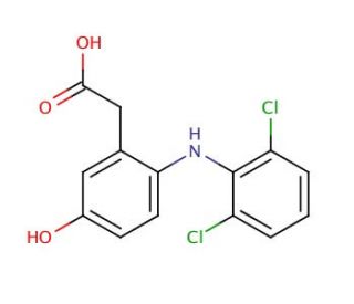 5-Hydroxy Diclofenac (CAS 69002-84-2) - chemical structure image
