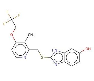 5-Hydroxy Lansoprazole Sulfide (CAS 131926-96-0) - chemical structure image