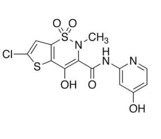 5-Hydroxy Lornoxicam (CAS 123252-96-0) - chemical structure image
