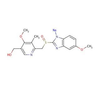 5-Hydroxy Omeprazole Sodium Salt (CAS 1215629-45-0) - chemical structure image