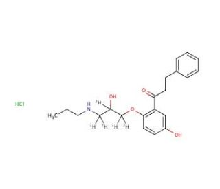 5-Hydroxy Propafenone-d5 Hydrochloride - chemical structure image