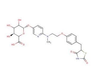 5-Hydroxy Rosiglitazone &beta;-D-Glucuronide (CAS 288853-59-8) - chemical structure image